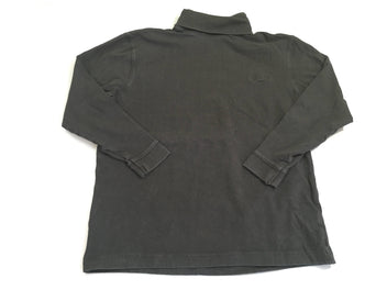 T-shirt m.l noir col roulé