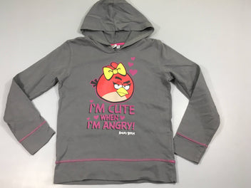 Sweat à capuche gris Angrayé Bird