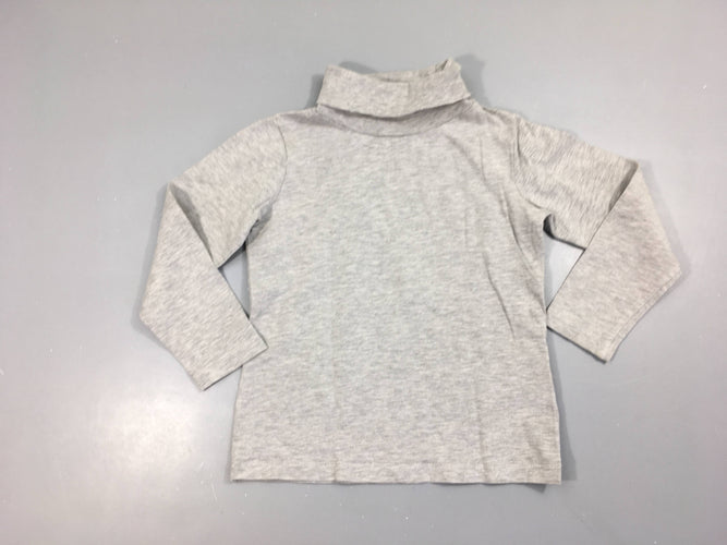 T-shirt m.l col roulé gris chiné, moins cher chez Petit Kiwi