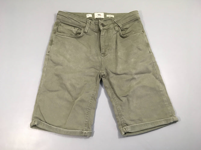 Bermuda kaki à revers, moins cher chez Petit Kiwi