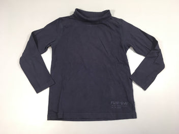 T-shirt col roulé bleu marine