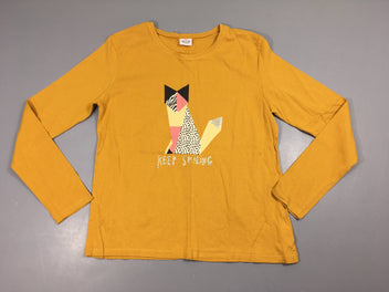 T-shirt m.l jaune félin géométrique