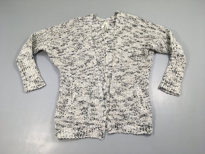 Gilet gris chiné, moins cher chez Petit Kiwi