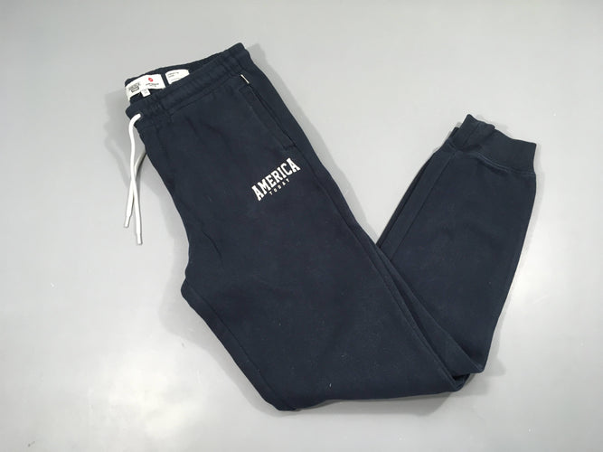Pantalon de training bleu foncé Amercia, moins cher chez Petit Kiwi