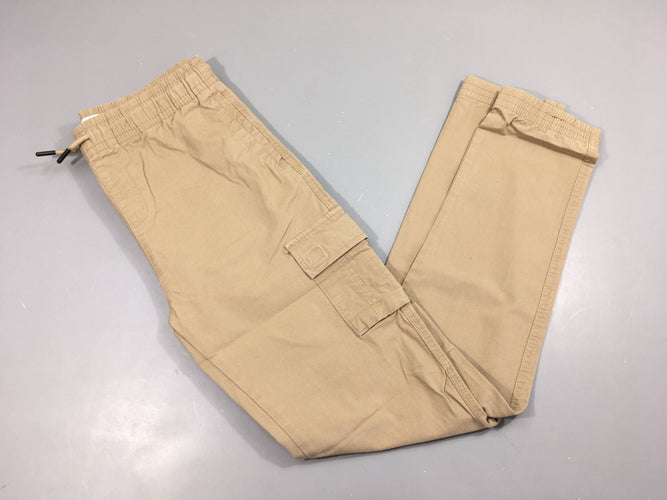 Pantalon cargo jogger beige, moins cher chez Petit Kiwi