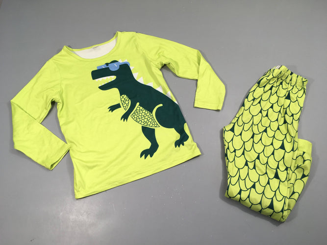 Pyjama/déguisement Dino vert anis, moins cher chez Petit Kiwi