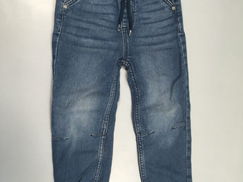 Pantalon taille et chevilles élastiques bleu