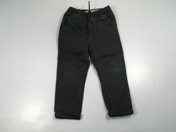 Pantalon slim taille élastique noir