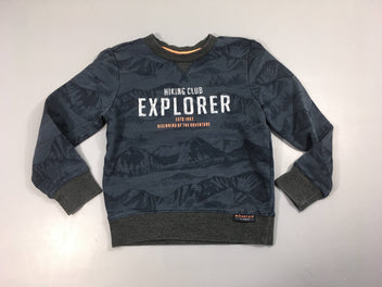 Sweat bleu foncé Explorer légèrement bouloché