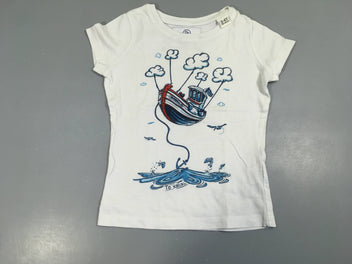 T-shirt m.c blanc Bateau