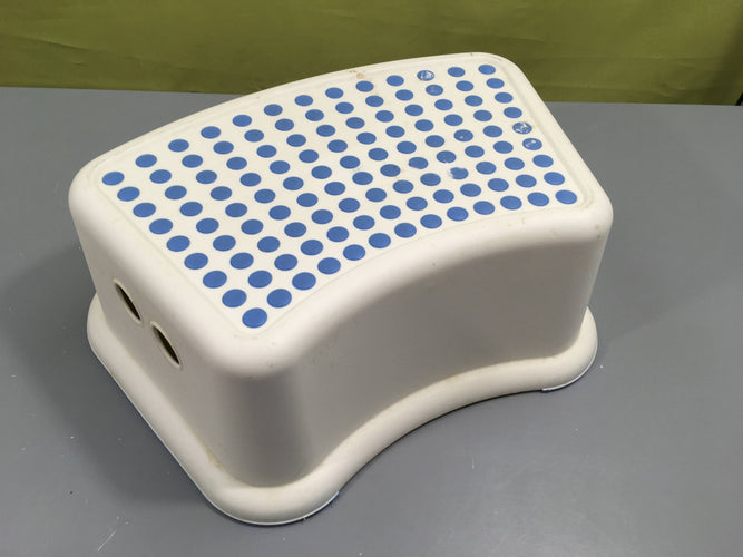 Marche pied blanc-bleu, moins cher chez Petit Kiwi