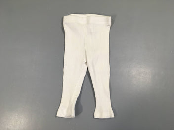 Legging côtelé blanc