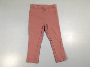 Legging côtelé rose