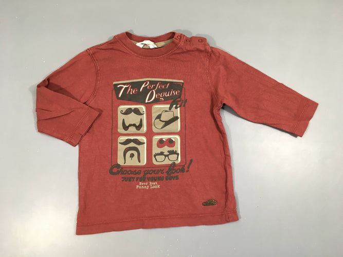 T-shirt m.l brique deguise kit, moins cher chez Petit Kiwi