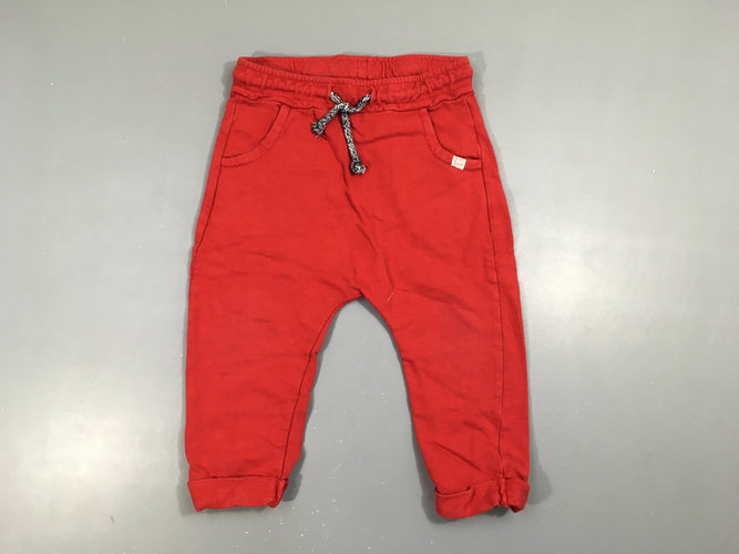 Pantalon molleton rouge, moins cher chez Petit Kiwi