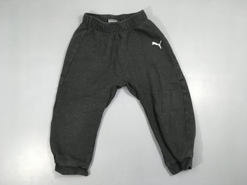 Pantalon molleton gris chiné foncé