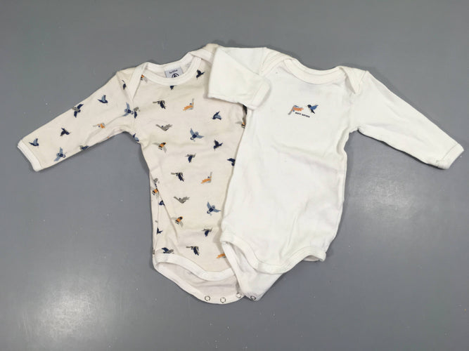 2 Body m.l blanc oiseaux, moins cher chez Petit Kiwi