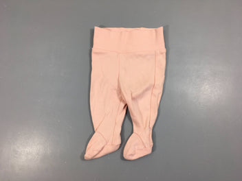 Pantalon à pieds jersey rose pâle