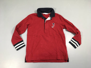 Polo ml rouge foncé J