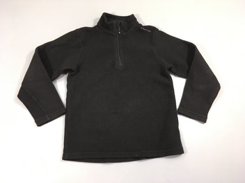 Polar noir col zippé