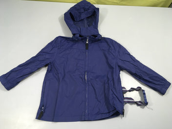 Veste style k-way bleu foncé