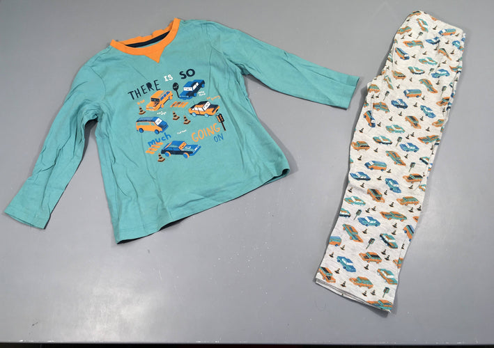 Pyjama 2pcs jersey turquoise  Véhicules, moins cher chez Petit Kiwi