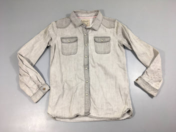 Chemise Denim gris  effet délavé