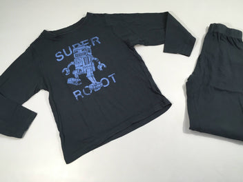 Pyjama 2pcs jersey bleu marine Robot