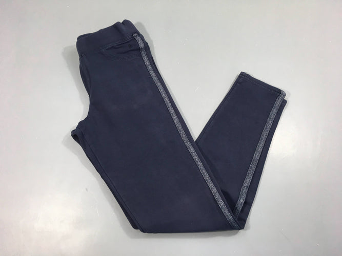 Jegging bleu bandes lat irisées Légèrement délavé, moins cher chez Petit Kiwi