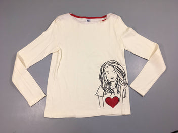 T-shirt m.l écru fille