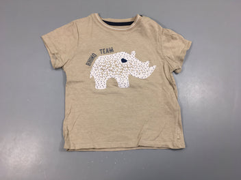 T-shirt m.c beige Rhino