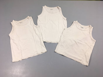 3 Chemisettes s.m blanc-Bouloche