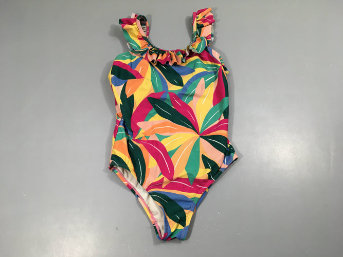 Maillot de bain coloré froufrou, moins cher chez Petit Kiwi