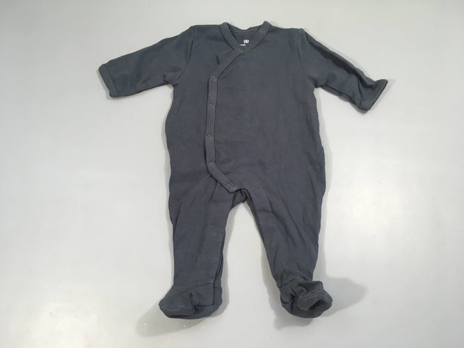 Pyjama jersey gris foncé, moins cher chez Petit Kiwi