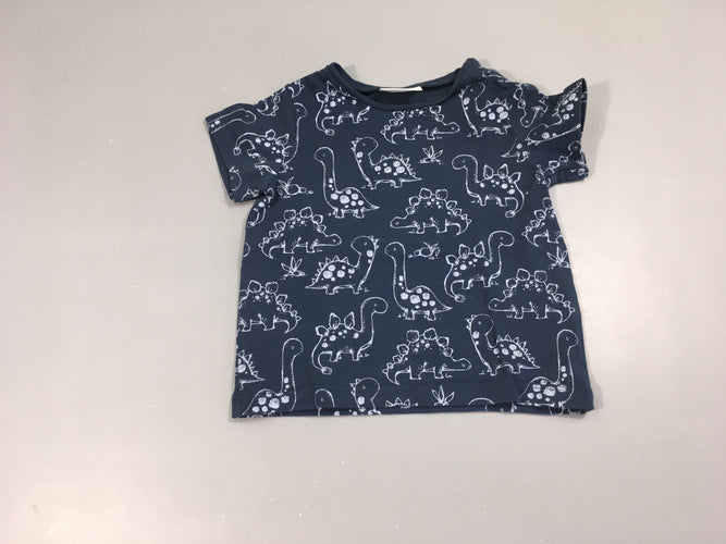 T-shirt m.c bleu foncé dinos, moins cher chez Petit Kiwi
