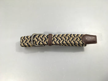 Ceinture beige brun bleu