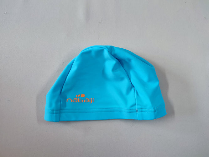Bonnet de piscine turquoise Nabaiji, taille Baby, moins cher chez Petit Kiwi