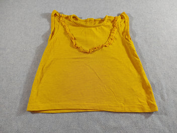 T-shirt m.c jaune avec volants