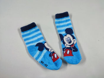 Chaussettes chaudes bleue/bleue claire/bleu marine Mickey, 23-26
