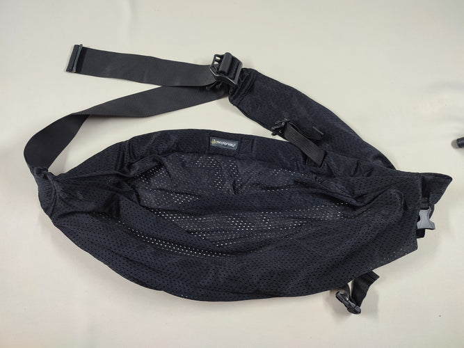 Porte bébé noir Mini sling Minimonkey - 3,5 - 15 kg, moins cher chez Petit Kiwi