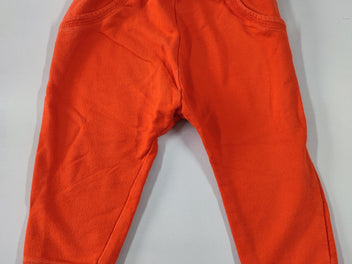 Pantalon molleton orange vif