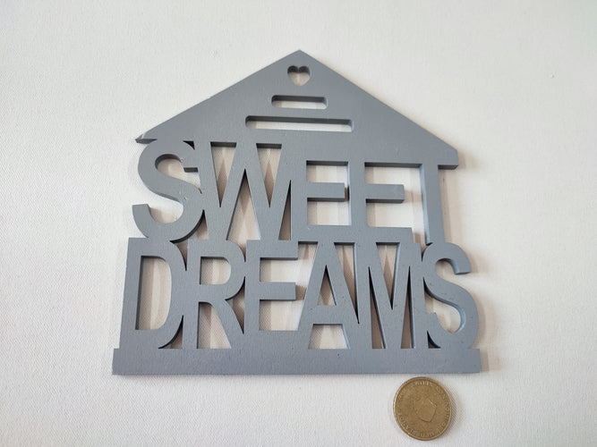 Déco murale en bois "Sweet dreams", moins cher chez Petit Kiwi