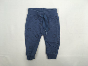 Pantalon molleton bleu animaux