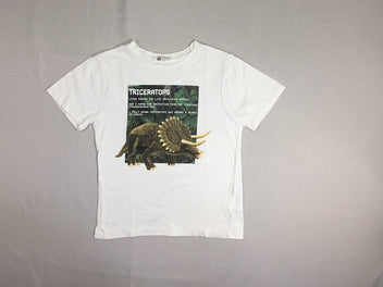 T-shirt m.c blanc triceratops