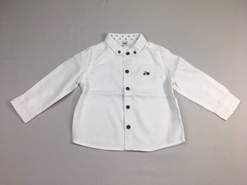 Chemise m.l blanche scooter