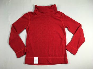 Sous-vêtement thermique t-shirt m.l col roulé rouge Wedze