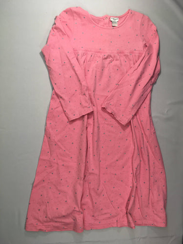 Robe de nuit m.l jerey rose étoiles, légèrement boulochée, moins cher chez Petit Kiwi