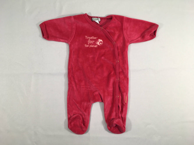 Pyjama velours rouge Together, moins cher chez Petit Kiwi