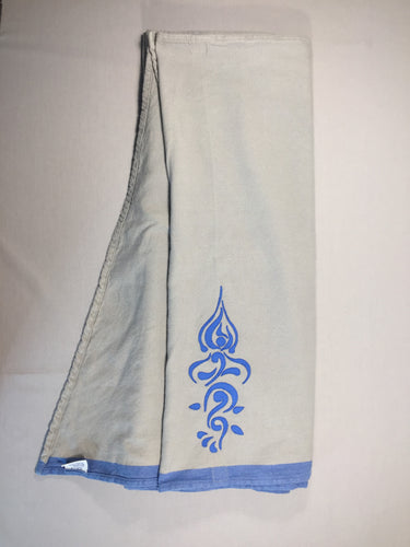 Echarpe de portage Néobulle grise - motif bleu, moins cher chez Petit Kiwi