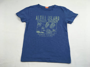 T-shirt m.c bleu flammé Aloha